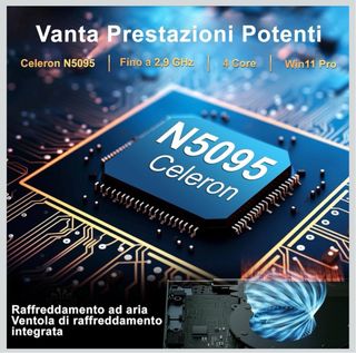 PC Portatile 15.6 Celeron N5095 8GB RAM 256GB SSD