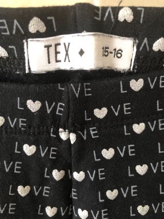 Leggings Afelpados Talla 15-16