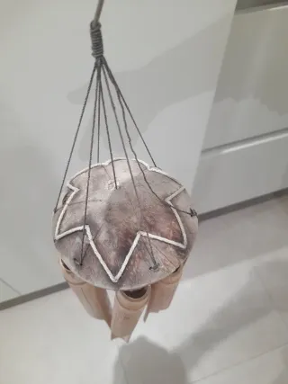 Móvil de cañas de bambú