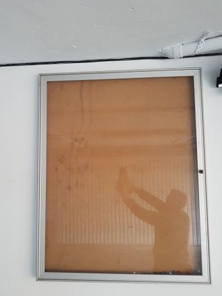 Vitrina garaje cristal y metal