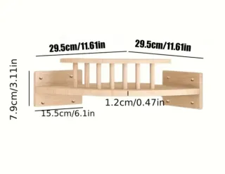 Escalera pared para gatos con hamaca