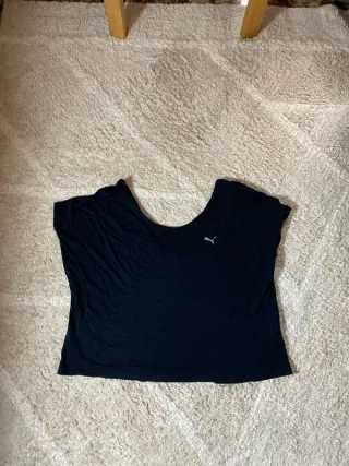 Camiseta Puma Negra Deportiva Talla L