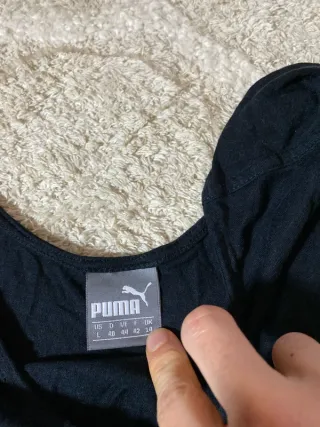 Camiseta Puma Negra Deportiva Talla L