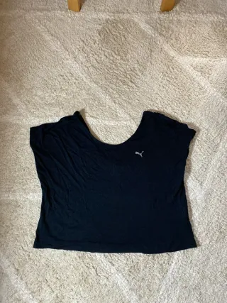 Camiseta Puma Negra Deportiva Talla L