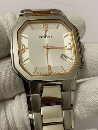 Orologio Festina Quarzo Nuovo Oro Argento