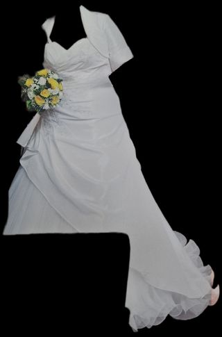 Abito da sposa bianco con bolero