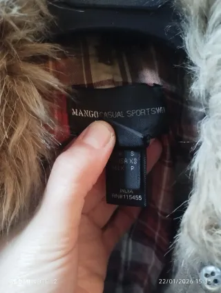Chaqueta Mango Piel Marrón