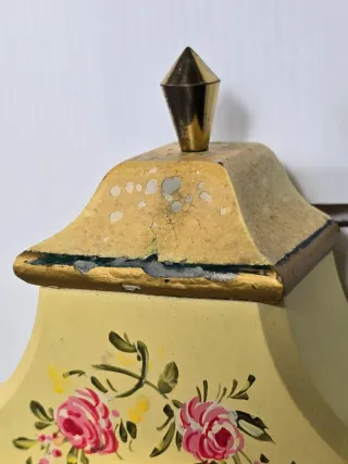 Orologio da parete vintage dipinto a mano