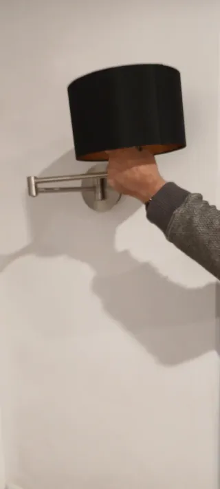 2 Lampade in Tessuto e Metallo