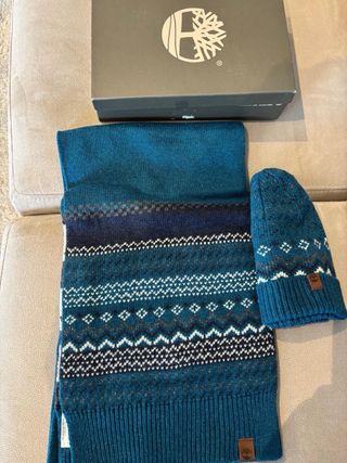Bufanda y Gorro Timberland Azul