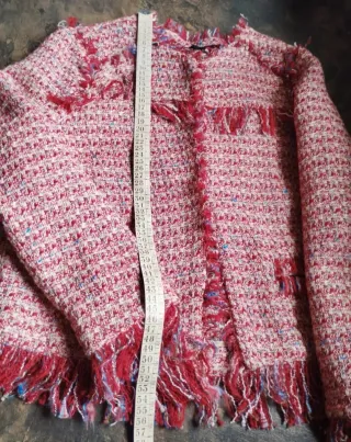 Blazer Zara Basic Collection Tweed Flecos Talla S