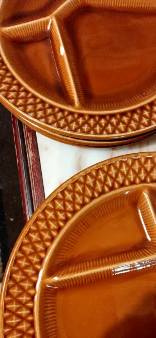 12 Platos de cerámica vintage 23.5cm