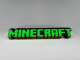 Logo 3D MINECRAFT | Decoración Colección