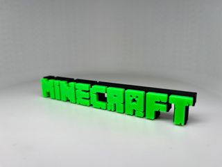 Logo 3D MINECRAFT | Decoración Colección
