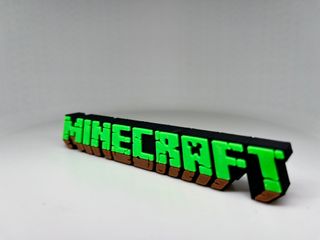 Logo 3D MINECRAFT | Decoración Colección