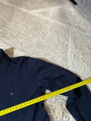 Polo Tommy Hilfiger manga larga azul marino
