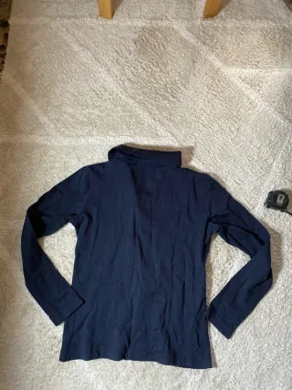 Polo Tommy Hilfiger manga larga azul marino