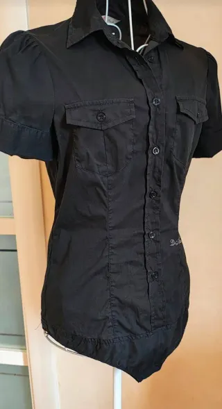 Camicia Body Liu Jo nero e blu