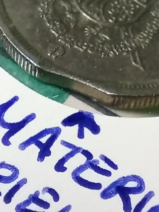 Moneda 5 Pesetas 1975 Error Falta material