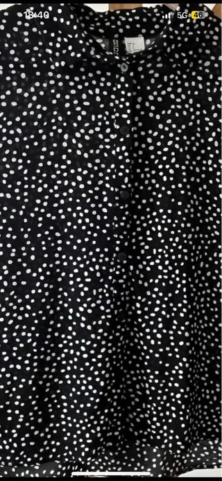 Camisa HM Divided Estampada Manga Corta