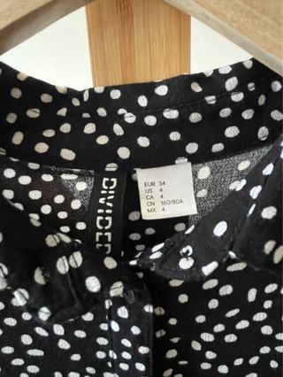 Camisa HM Divided Estampada Manga Corta