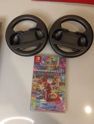 Mario Kart 8 Deluxe Nintendo Switch + Volanti