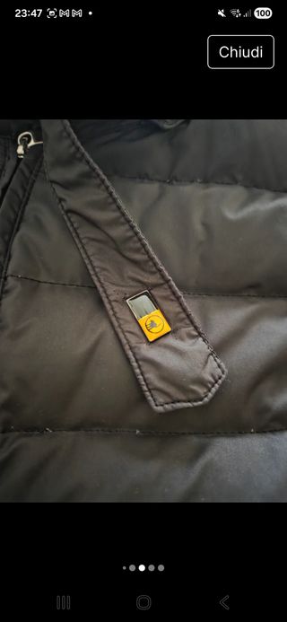 Piumino Ciesse originale piuma d'oca nero