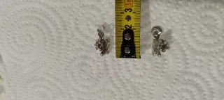 Pendientes oso plata infantiles