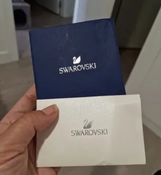 Pendientes Swarovski Swan Azul