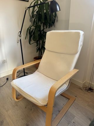 Sillón Holmby Natural Madera y Tela