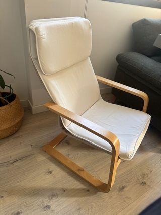 Sillón Holmby Natural Madera y Tela