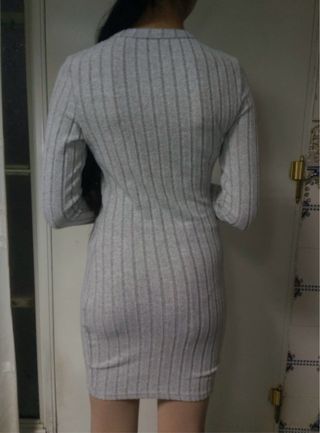 Vestido gris ajustado Shein