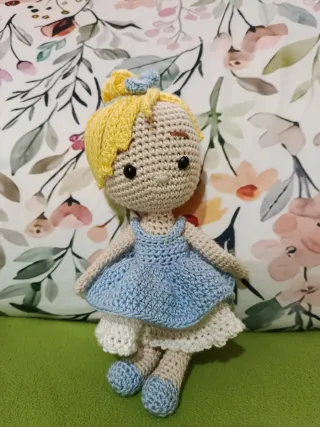 Muñeca Cenicienta Amigurumi Crochet