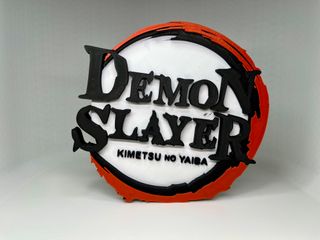 Logo 3D DEMON SLAYER | Decoración Colección
