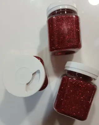 3 Botes Purpurina Roja Kiddicraft 115gr