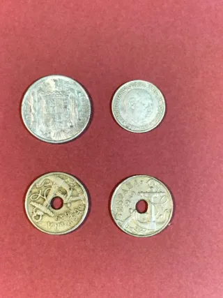 Lote 4 monedas antiguas