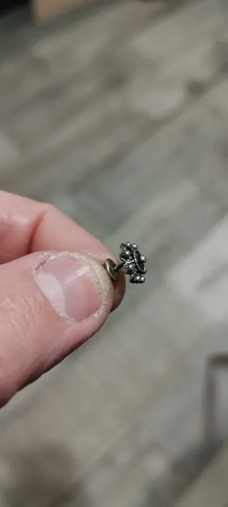 Pendientes botón Charros Plata Vieja