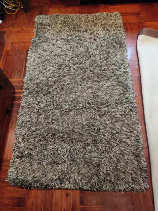 2 Alfombras Polyester Beige/Gris