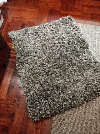 2 Alfombras Polyester Beige/Gris