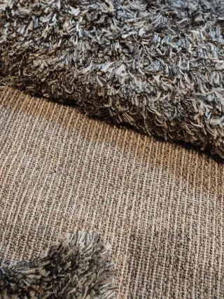 2 Alfombras Polyester Beige/Gris