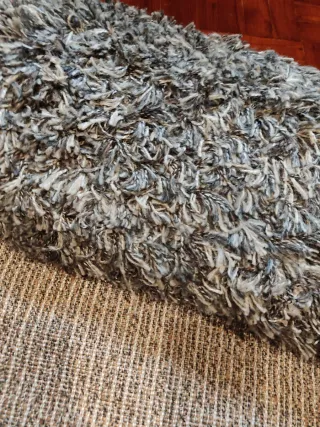 2 Alfombras Polyester Beige/Gris