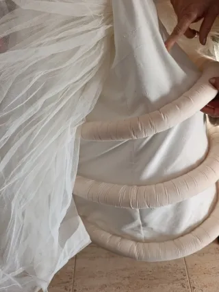 Cancan Fallera Maui-Mar Blanco Talla Única