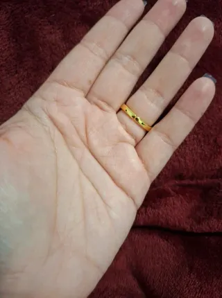 Anillo Dorado Ajustable Diseño Geométrico