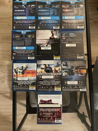LOTE BLU-RAY X-MEN/LOBEZNO/DEADPOOL 3D PRECINTADOS