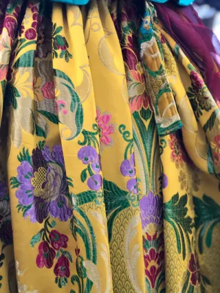 Traje de Fallera Verde y Amarillo