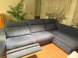 Sofá relax chaise longue azul