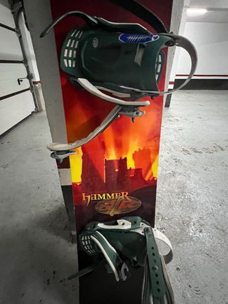 Tabla Snowboard Hammer con Fijaciones
