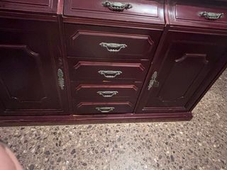 Mueble Taquillón Madera y Mármol