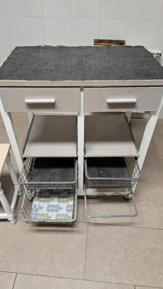 Mesa auxiliar cocina con ruedas