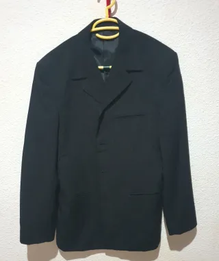 Chaqueta de traje hombre negra
